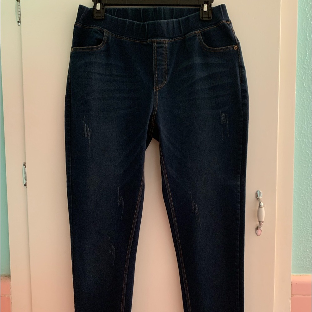 DARK DENIM SKINNY JEANS